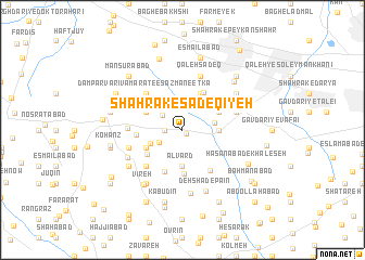 map of Shahrak-e Şādeqīyeh