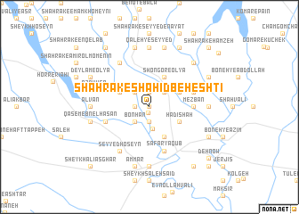 map of Shahrak-e Shahīd Beheshtī