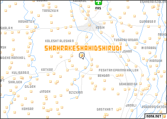 map of Shahrak-e Shahīd Shīrūdī