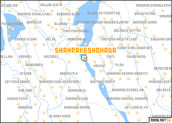 map of Shahrak-e Shohadā