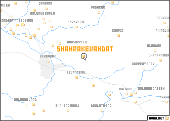 map of Shahrak-e Vaḩdat