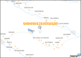 map of Shahrak-e Zeverdegān