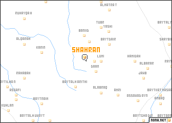 map of Shahrān