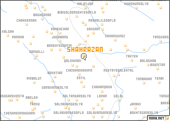 map of Shāh Rāzan