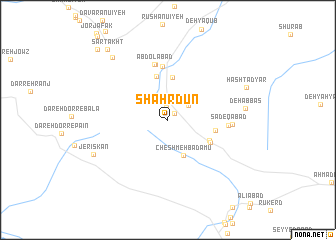 map of Shahrdūn