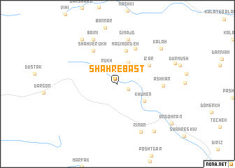 map of Shahr-e Bast