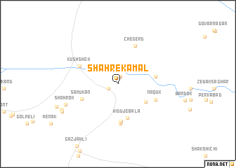 map of Shahr-e Kamāl