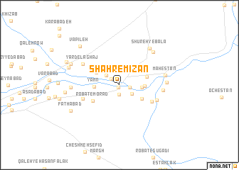 map of Shahr-e Mīzān