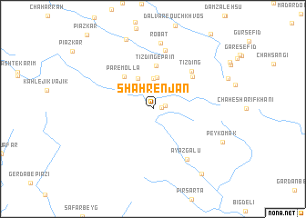 map of Shahrenjān