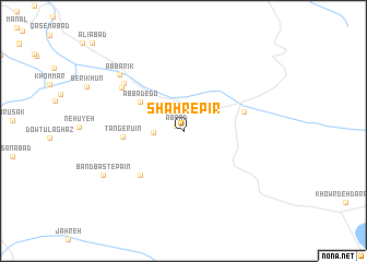 map of Shahr-e Pīr