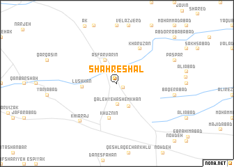 map of Shahr-e Shāl