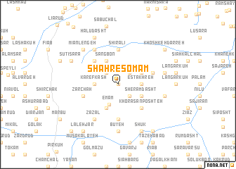 map of Shahr-e Somām