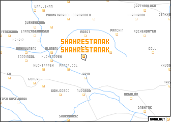 map of Shahrestānak