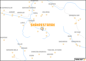 map of Shahrestānak