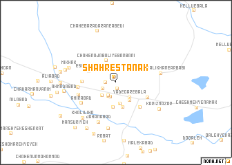 map of Shahrestānak