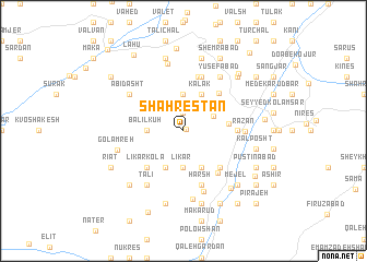 map of Shahrestān