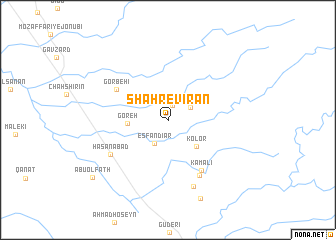 map of Shahr-e Vīrān