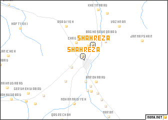 map of Shahrezā