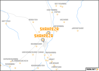 map of Shāhreẕā