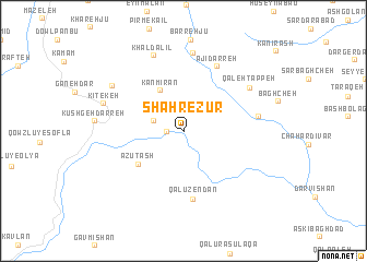 map of Shahr-e Zūr