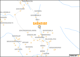 map of Shahrīār