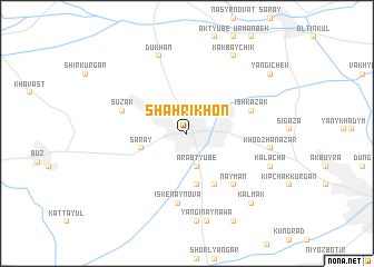 map of Shahrikhon