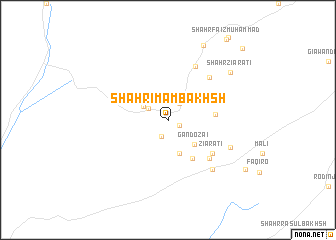 map of Shahr Imām Bakhsh