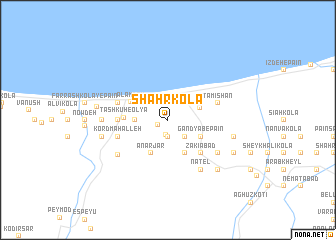 map of Shahr Kolā