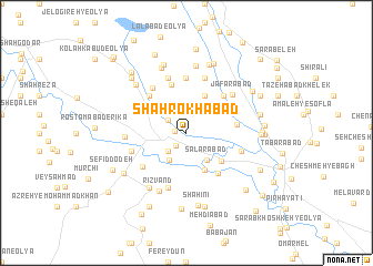 map of Shāhrokhābād