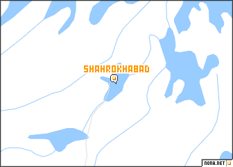 map of Shāhrokhābād