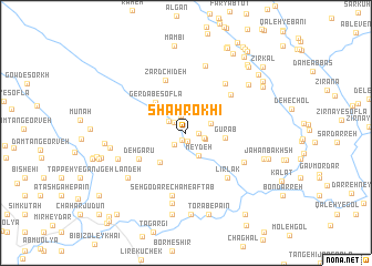 map of Shāhrokhī