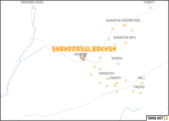 map of Shahr Rasūl Bakhsh