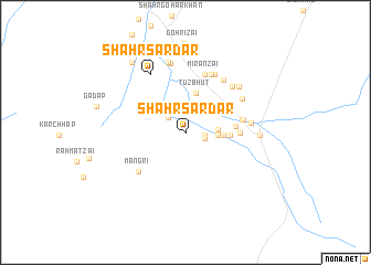 map of Shahr Sardār