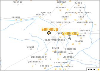 map of Shāhrūd