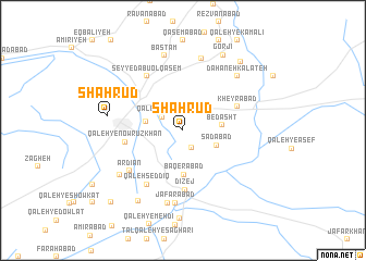 map of Shāhrūd