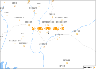 map of Shahsavīrī Bāzār