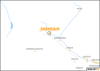 map of Shāh Sidim