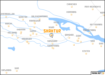 map of Shāh Tūr