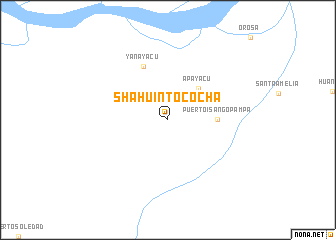map of Shahuinto-Cocha