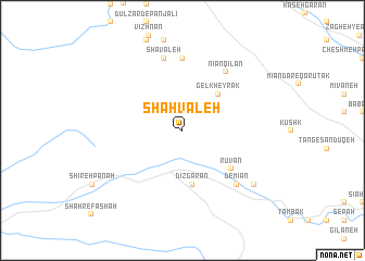 map of Shāh Valeh