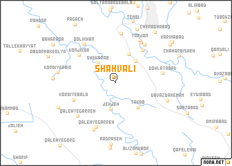 map of Shāh Valī