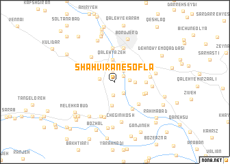 map of Shāh Vīrān-e Soflá