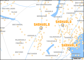 map of Shāhwāla