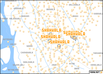 map of Shāhwāla