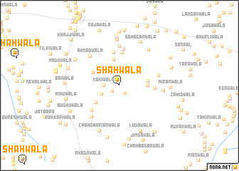 map of Shāhwāla