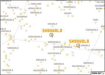 map of Shāhwāla