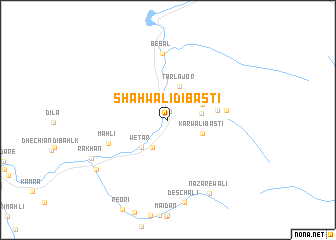 map of Shāhwāli di Basti