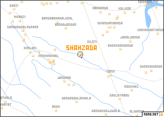 map of Shāhzāda