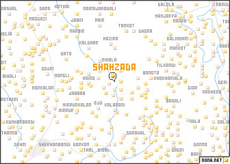 map of Shāhzāda