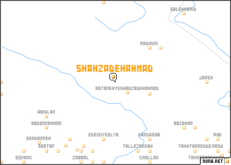 map of Shāhzādeh Aḩmad